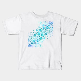 Watercolor Row of Layered Bubbles Kids T-Shirt